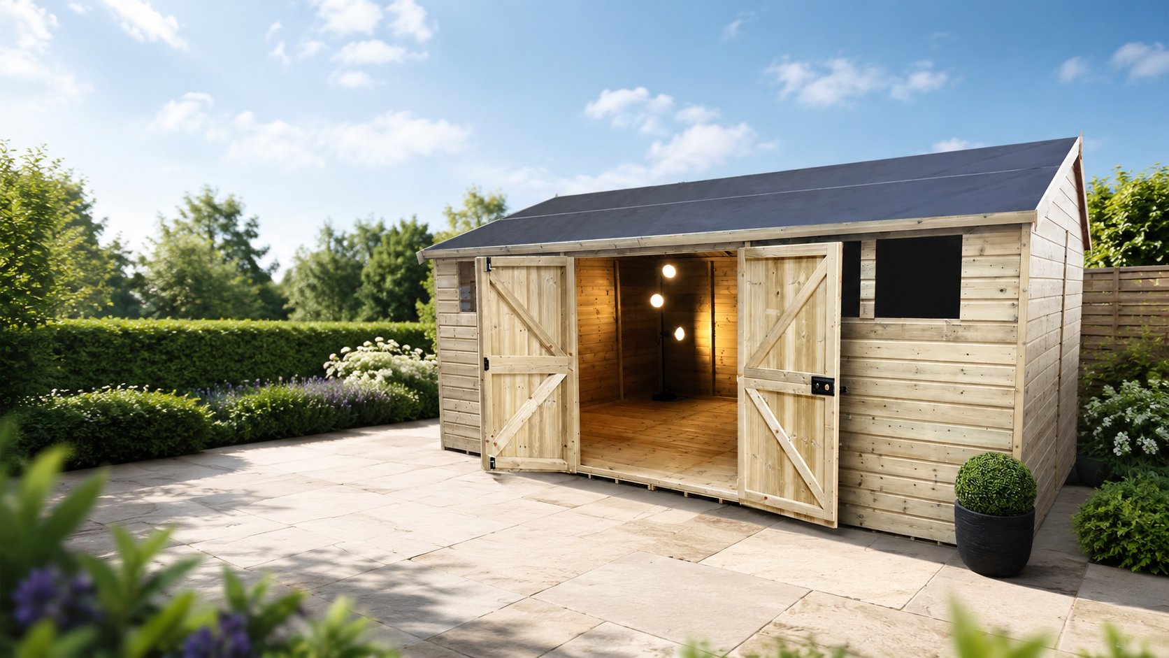 Premier Reverse Workshop with doors open
